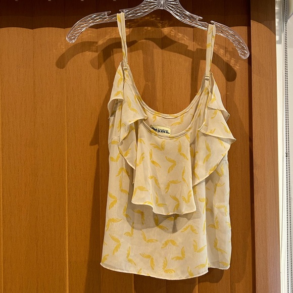 Show Me Your Mumu Spaghetti strap ruffle top blouse size S/M - Picture 1 of 5